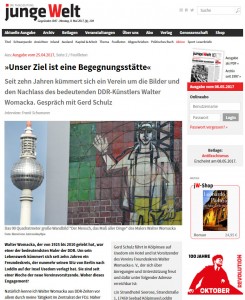 Interview mit Gerd Schulz über Walter Womacka und seine Kunst